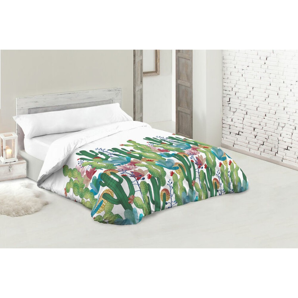 Duvet cover set Hosteline CACTUS White King size 3 Pieces