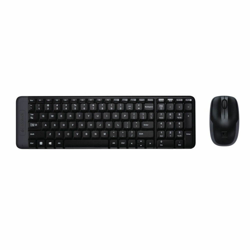 clavier et souris Logitech Wireless Combo MK220 Noir QWERTY Qwerty US