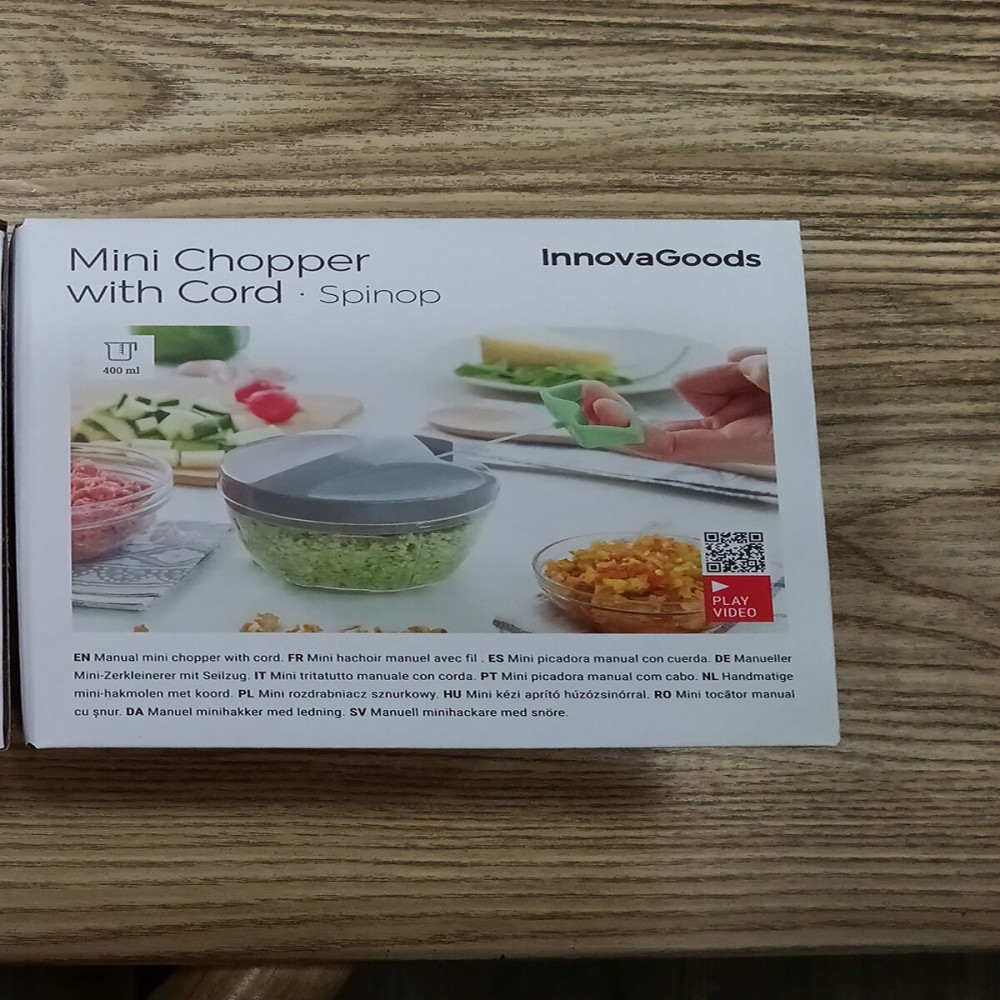 Manual mini chopper with pull cord Spinop InnovaGoods