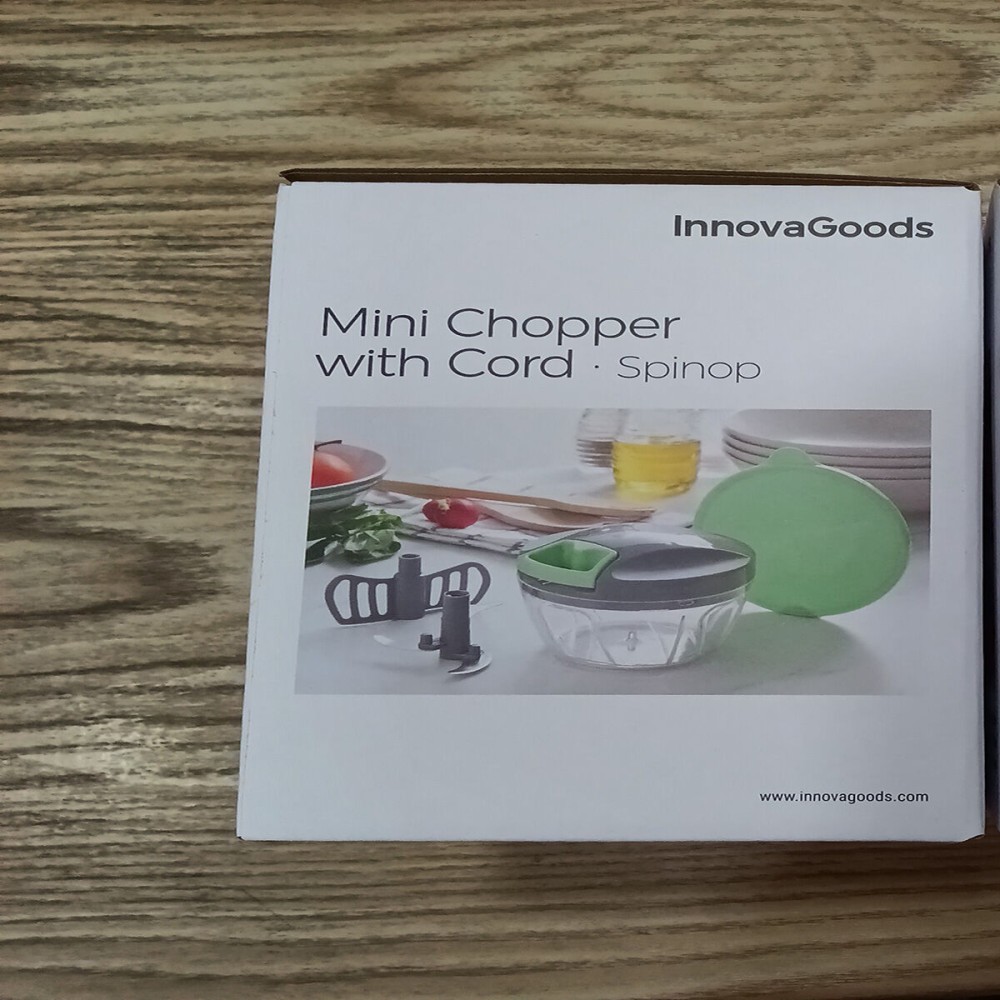 Mini-Hachoir Manuel avec Cordon Spinop InnovaGoods