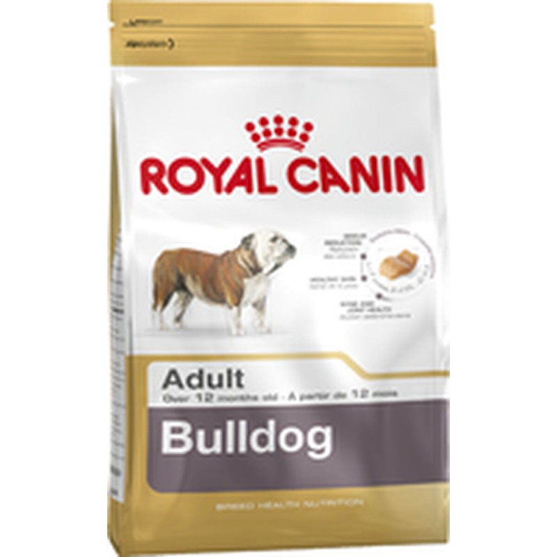 Nourriture Royal Canin Bulldog Adult Adulte Poulet Viande Riz Oiseaux 12 kg