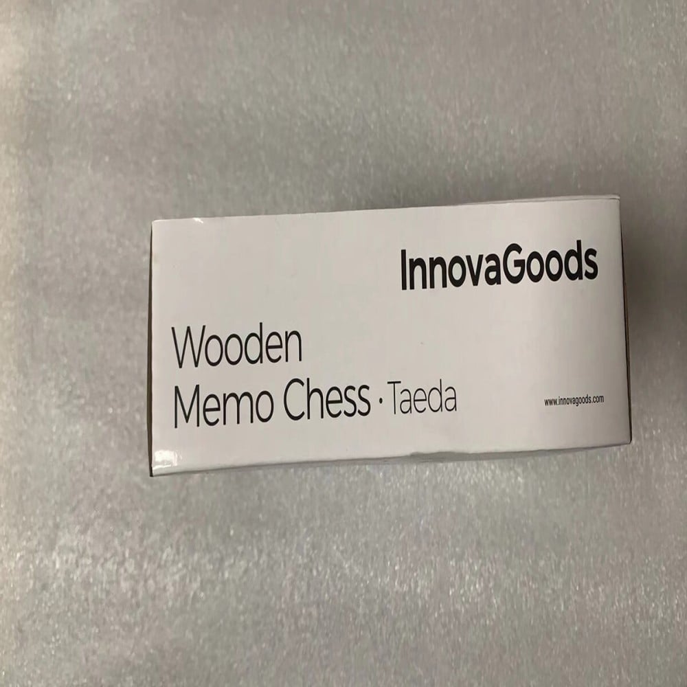 Memory-Schach aus Holz Taeda InnovaGoods 26 Stücke