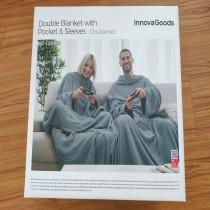 Couverture à Manche Double avec Poche Centrale Doublanket InnovaGoods