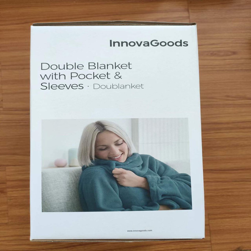 Couverture à Manche Double avec Poche Centrale Doublanket InnovaGoods