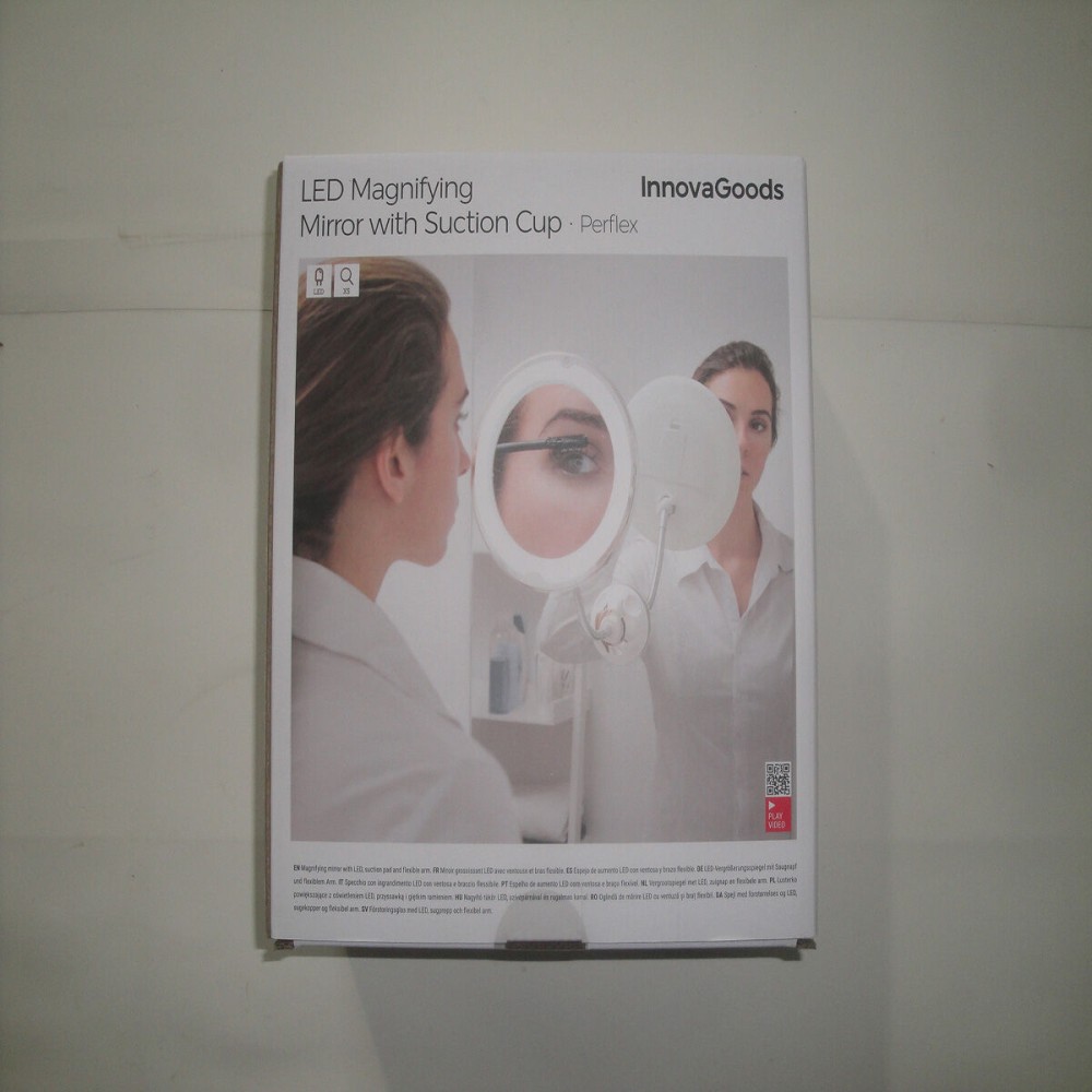 LED magnifying mirror with Flexible Arm and Suction Pad Mizoom InnovaGoods