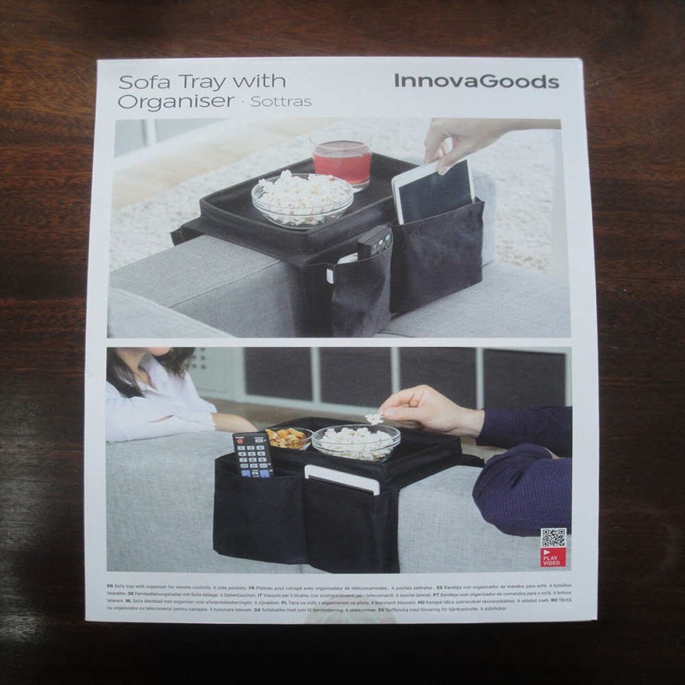 Sofa Tray with Organiser for Remote Controls InnovaGoods