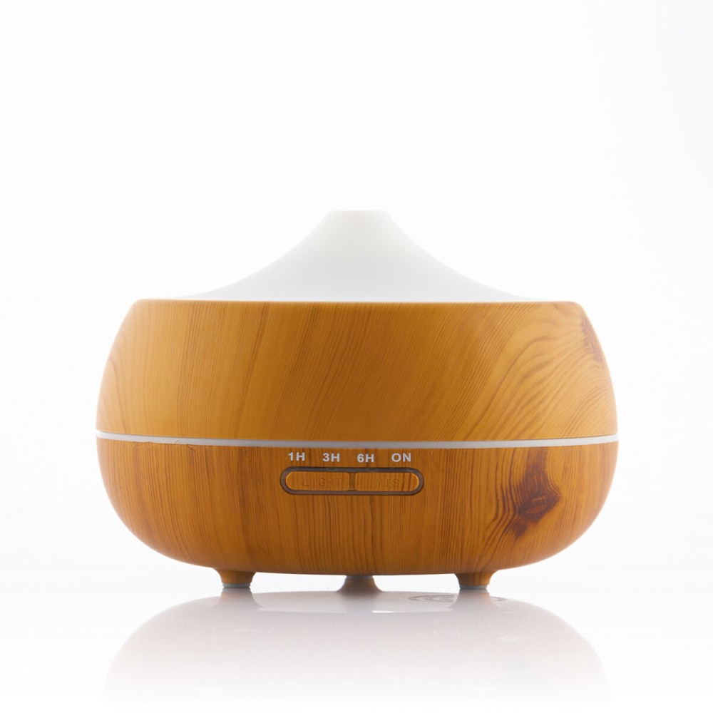 Luftbefeuchter Aroma Diffusor Multicolor-LED Wooden-Effect InnovaGoods