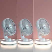 Rechargeable Desk Fan with LED FanLed InnovaGoods Ø6,6'' 4000 mAh