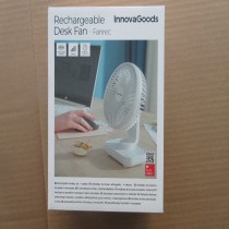 Rechargeable Desk Fan Fanrec InnovaGoods Ø5,4'' 3600 mAh / 13,3 W