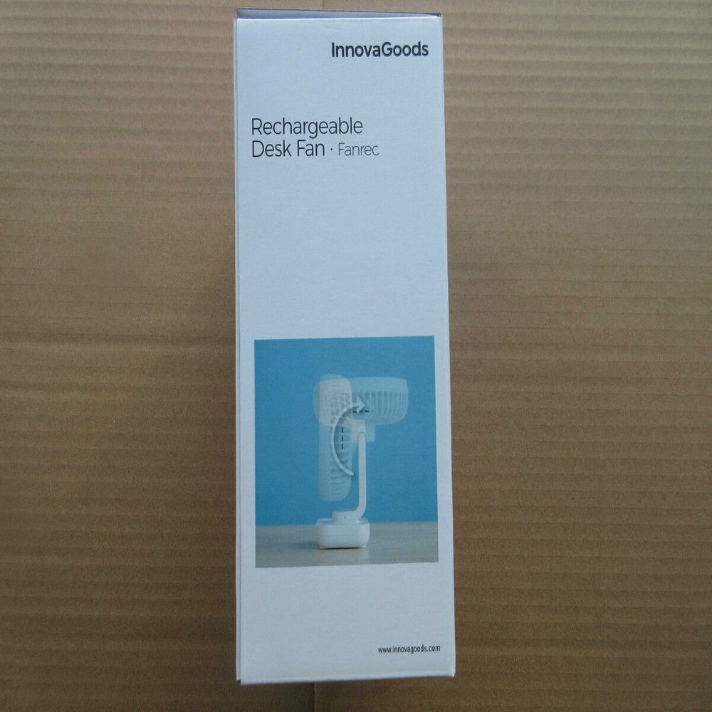 Rechargeable Desk Fan Fanrec InnovaGoods Ø5,4'' 3600 mAh / 13,3 W