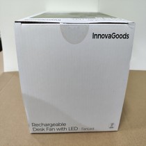 Rechargeable Desk Fan with LED FanLed InnovaGoods Ø6,6'' 4000 mAh