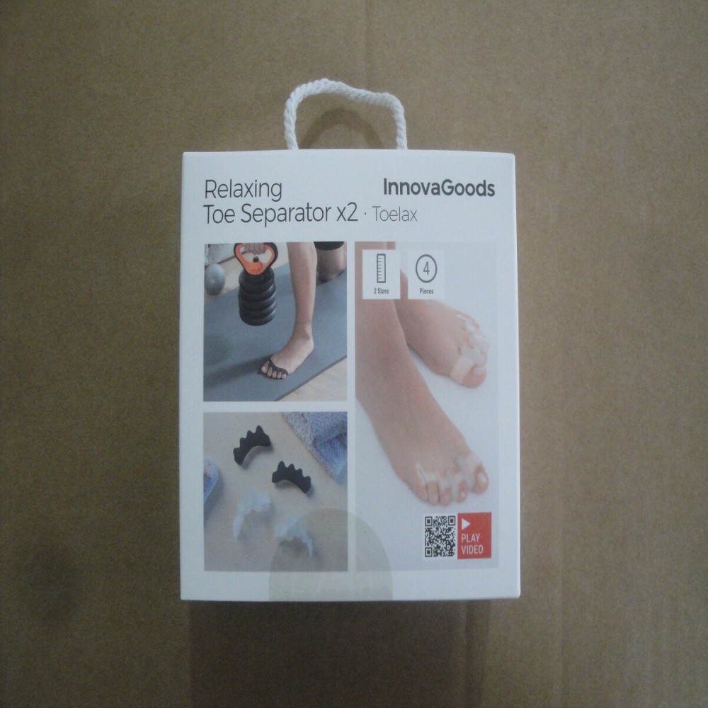 Toe Separators for Relaxation and Sport Toelax InnovaGoods 4 Units