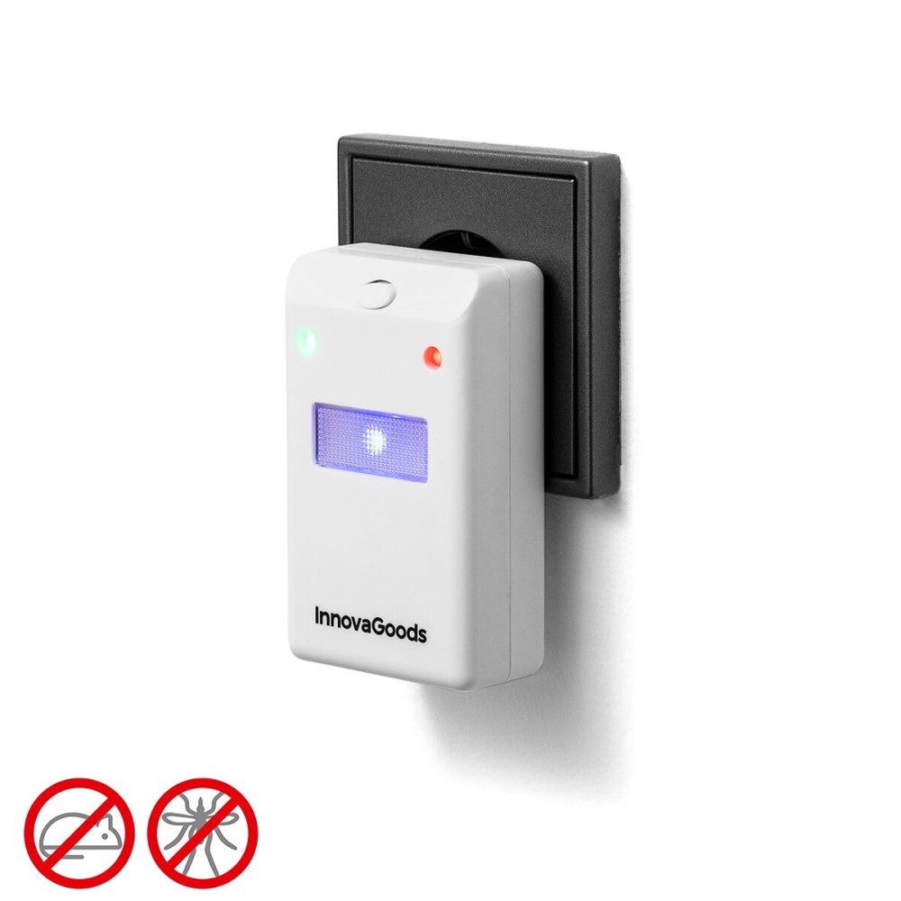 Ultrasonic Pest Repeller with LED Killekt Duo InnovaGoods 2 Units