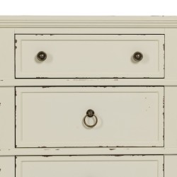 Nightstand White Fir wood DMF 51 x 32 x 66 cm