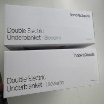 Elektrisches Wärmeunterbett für Doppelbett Blewarm InnovaGoods 60+60 W 140 x 160 cm Weiß