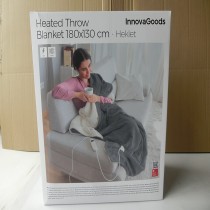 Electric Blanket Heklet InnovaGoods White Grey 130 x 180 cm 160 W