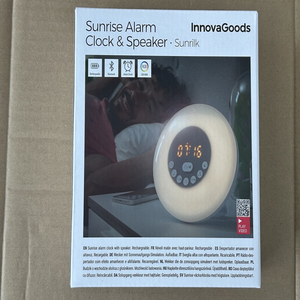 Rechargeable Sunrise Alarm Clock with Speaker Sunrilk InnovaGoods