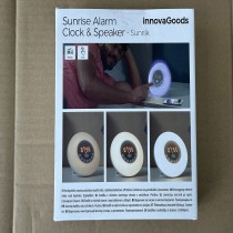 Réveil matin rechargeable avec enceinte Sunrilk InnovaGoods