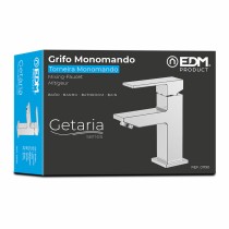 Mixer Tap EDM 01190 Getaria Stainless steel Brass Zinc 5 x 13,2 x 15,7 cm Washbasin