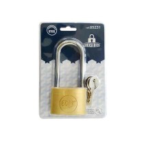 Key padlock EDM 85231 Brass 60 x 90 mm