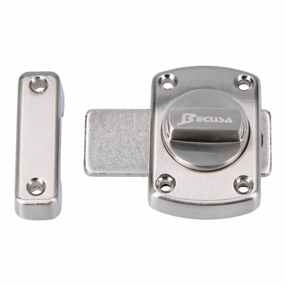 Safety lock EDM 85379 40 mm Automatic Satin finish nickel