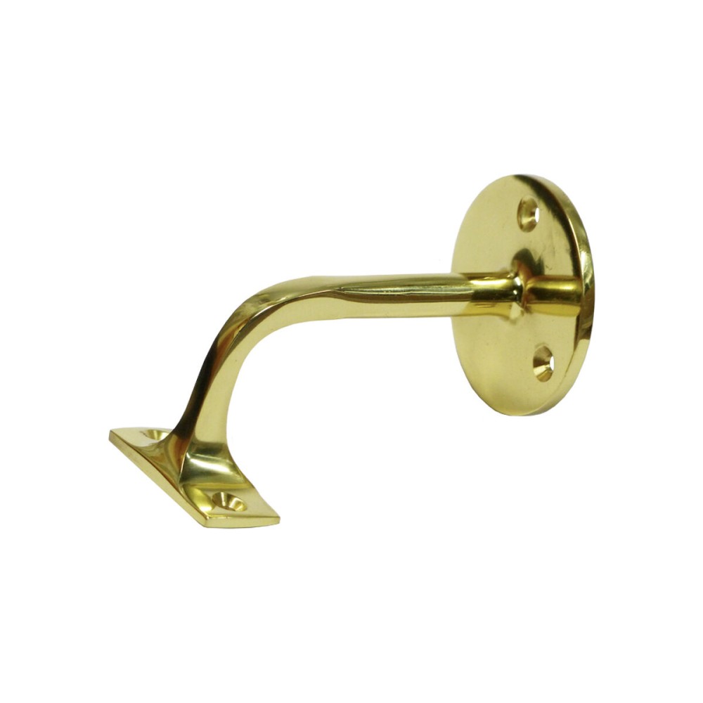 Rail Support EDM 85590 Golden Steel Polished brass 3 screws