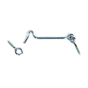 Door latch EDM 85565 Zinc Double 75 mm Screw Eyes (50 Units)