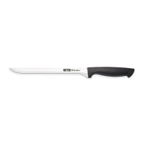 Ham knife Quttin Black Black Silver 22 cm (36 Units)