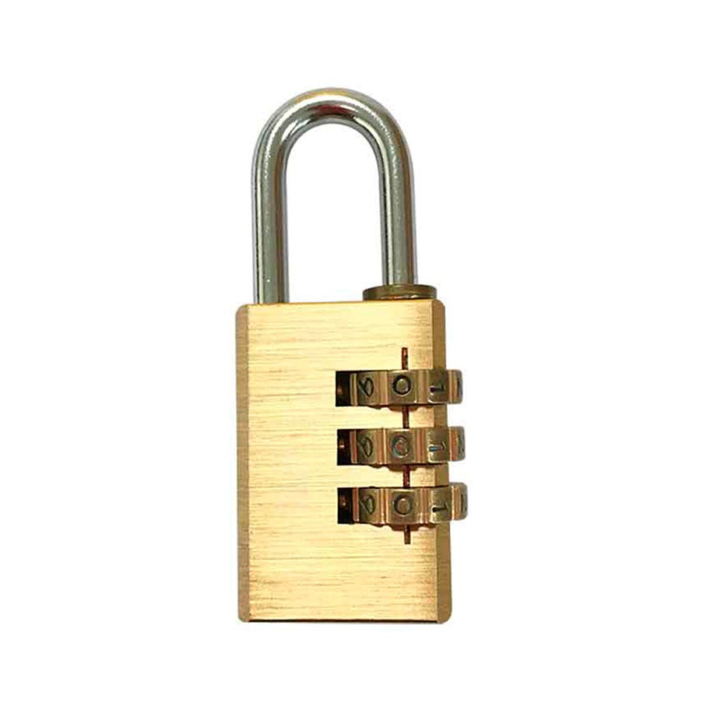 Combination padlock EDM 85247 Brass