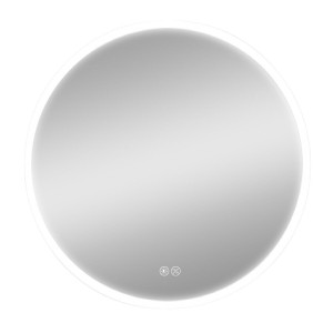 Miroir mural EDM 32436 20 W Ø 60 cm Transparent Aluminium Rond Lumière LED