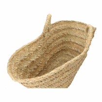 Log basket EDM Esparto grass 60 x 35 x 45 cm 60 x 45 x 35 cm Oval