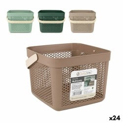 Panier Multi-usages Confortime Plastique 8 L 23,5 x 23,5 x 18,5 cm (24 Unités)