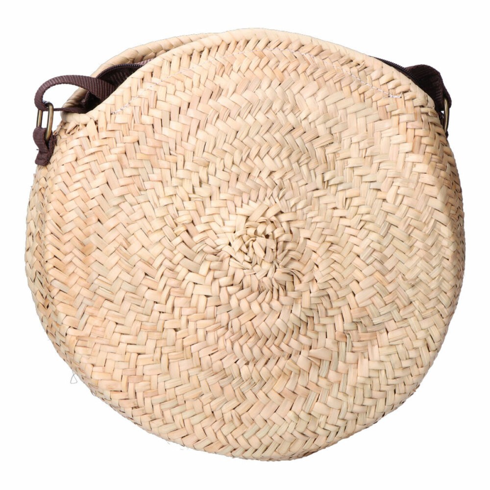 Sac-à-main Femme EDM 30 x 30 cm Rond Feuille de palmier