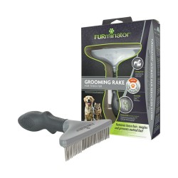 Dog Brush Furminator Thick hair Black Multicolour Transparent