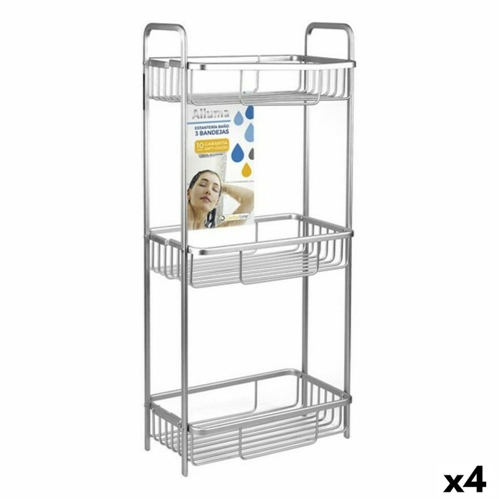 Etagère de salle de bains Confortime 62143 29 x 18 x 65,5 cm (4 Unités)