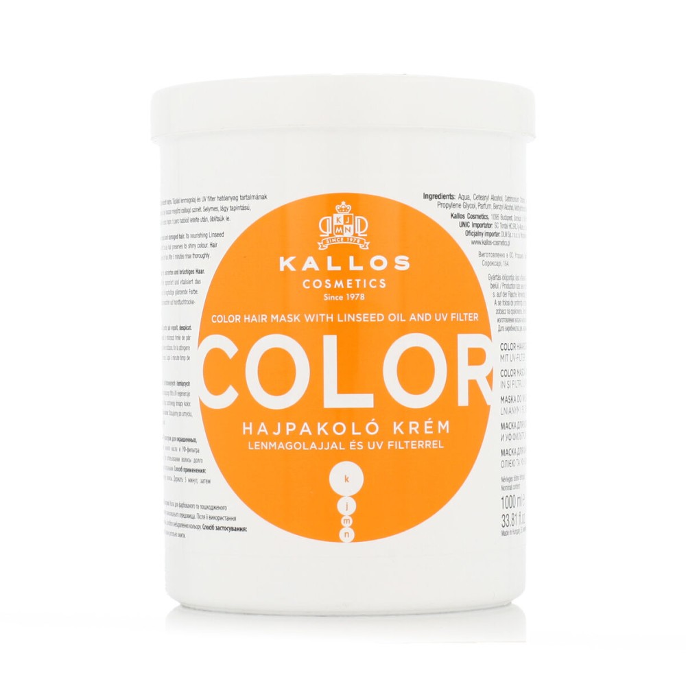 Masque pour cheveux Kallos Cosmetics Color 1 L