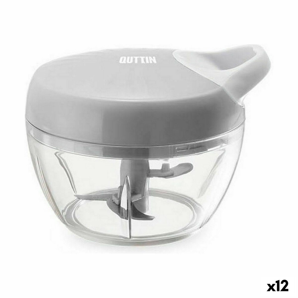 Manual mini chopper with pull cord Quttin 14 x 10,5 cm (12 Units)