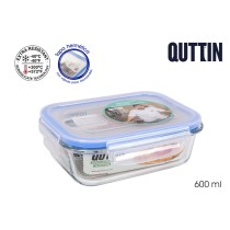 Lunchbox hermetisch Quttin rechteckig 600 ml 17,5 x 13 x 6 cm (6 Stück)