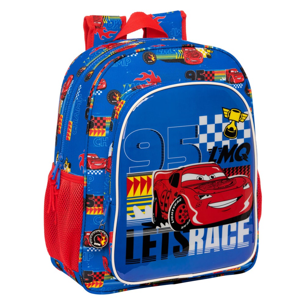 Schulrucksack Cars Race ready Blau 32 X 38 X 12 cm