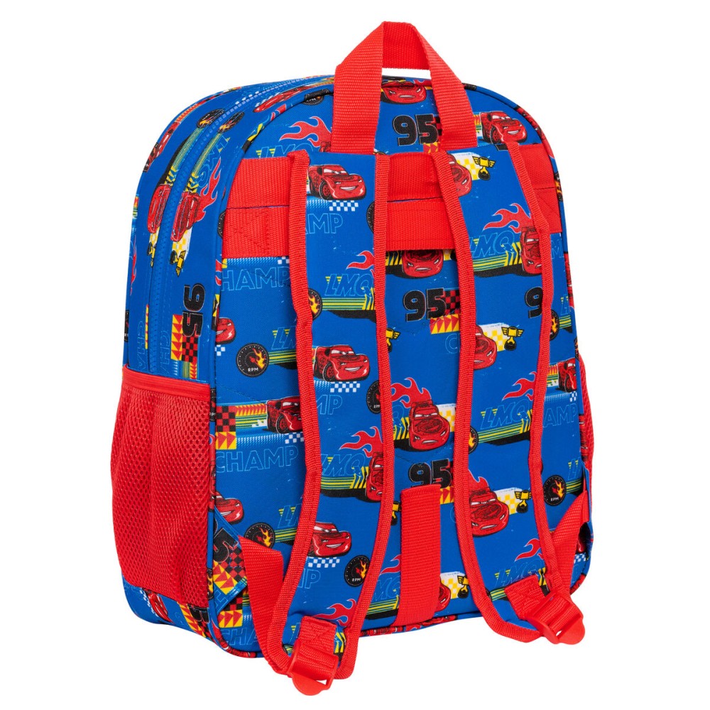 Schulrucksack Cars Race ready Blau 32 X 38 X 12 cm