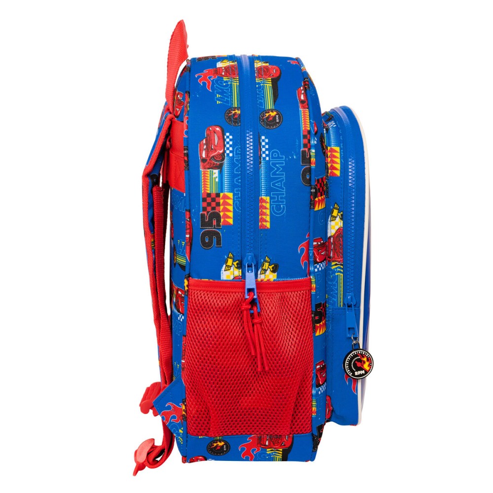 Schulrucksack Cars Race ready Blau 32 X 38 X 12 cm