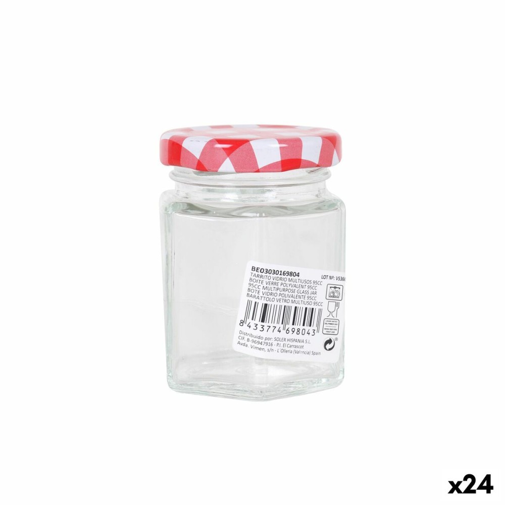 Jar Mediterraneo 95 ml Glass (24 Units)