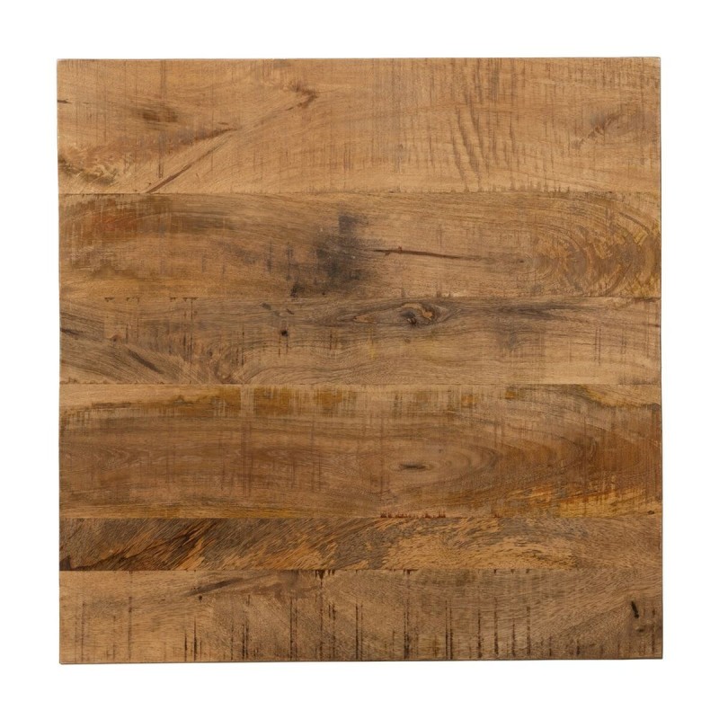 Table top Squared Beige Mango wood 60 x 60 x 3 cm