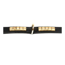 Hundehalsband Gloria Duna Schwarz Gold 45cm (45 x 2.5 cm)