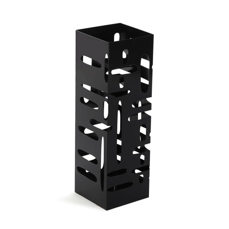 Umbrella stand Versa Black Metal Iron 15,5 x 49 x 15,5 cm