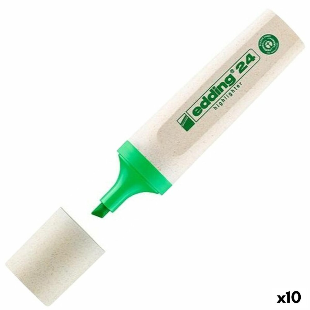 Fluorescent Marker Edding EcoLine 24 Light Green (10 Units)