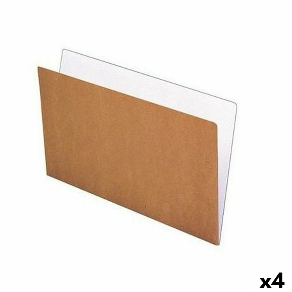 Document Holder Elba White Brown A4 50 Pieces (4 Units)