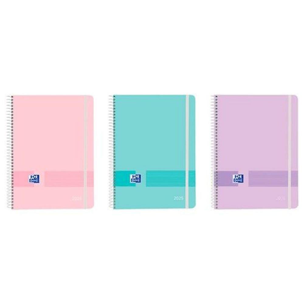 Diary Oxford LIVE&GO A5 15 x 21 cm 2025 (5 Units)