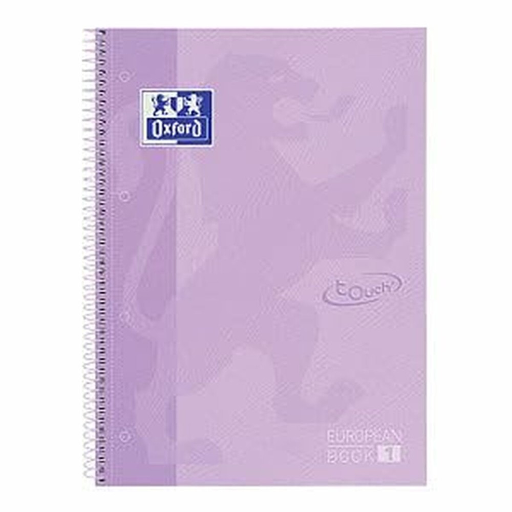 Notebook Oxford EUROPEANBOOK 1 Lavendar Cake A4+ 80 Sheets 5 Pieces (2 Units)