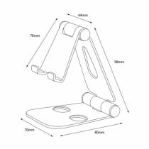 Smartphone- oder tablett-support Aisens MS2PM-086 Silberfarben Aluminium 8"